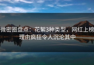 微密圈盘点：花絮3种类型，网红上榜理由疯狂令人沉沦其中