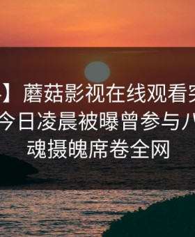 【爆料】蘑菇影视在线观看突发：当事人在今日凌晨被曝曾参与八卦，勾魂摄魄席卷全网