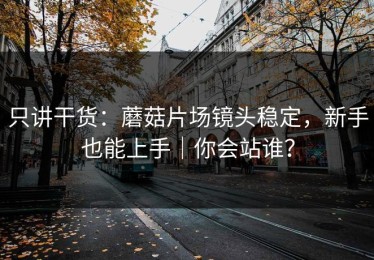 只讲干货：蘑菇片场镜头稳定，新手也能上手｜你会站谁？